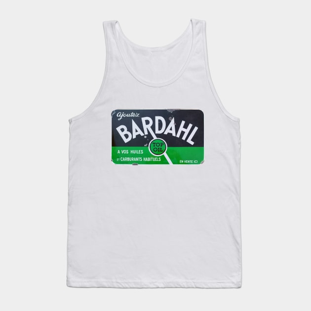 Bardahl Oil, vintage enamel sign Tank Top by JonDelorme